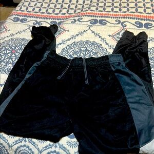 Sz 18 (XXXL) Athletic Works Black and Gray Sweatpants for Comfort and Style